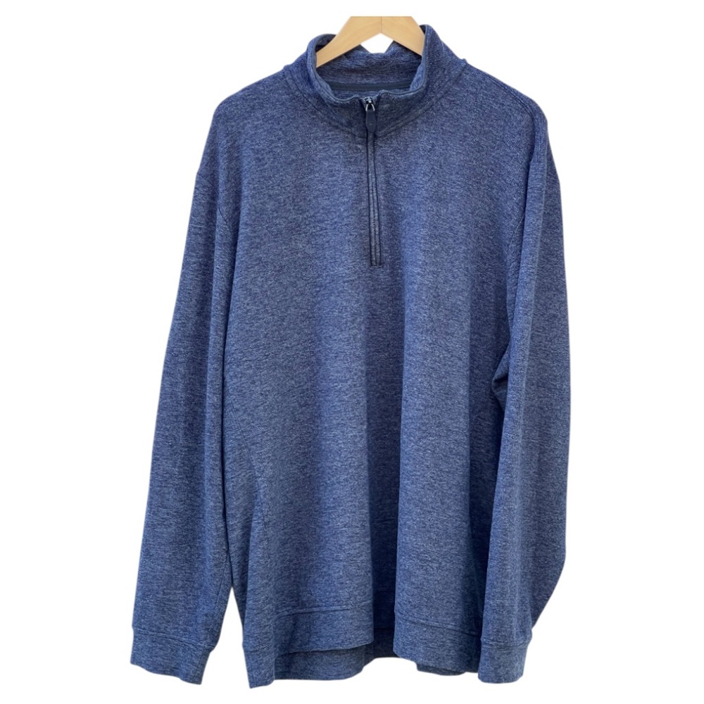 Vineyard Vines Men's  XXL Blue  1/4 Zip Long‎ sleeve Soft Pullover Shirt